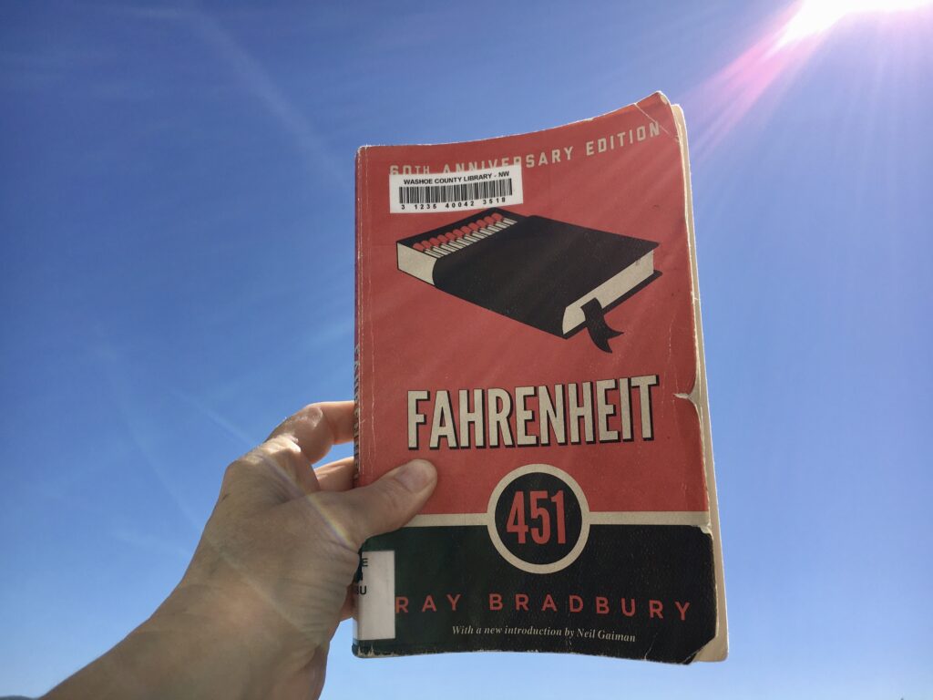 Fahrenheit 451 by Ray Bradbury , Paperback
